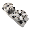 Mandril neumático CNC 2 en 1 D100 con placa base