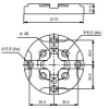 Sistema 3R compatible Palet Ø75 mm Elemento de referencia Ø75 mm 3R-651.75EP